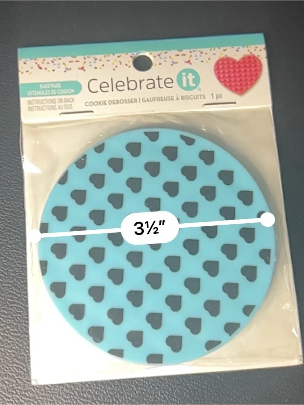 Celebrate It Blue Paw & Heart Cookie Debossing Stamp Set